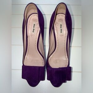 Miu Miu Elegant Purple Heels size 39